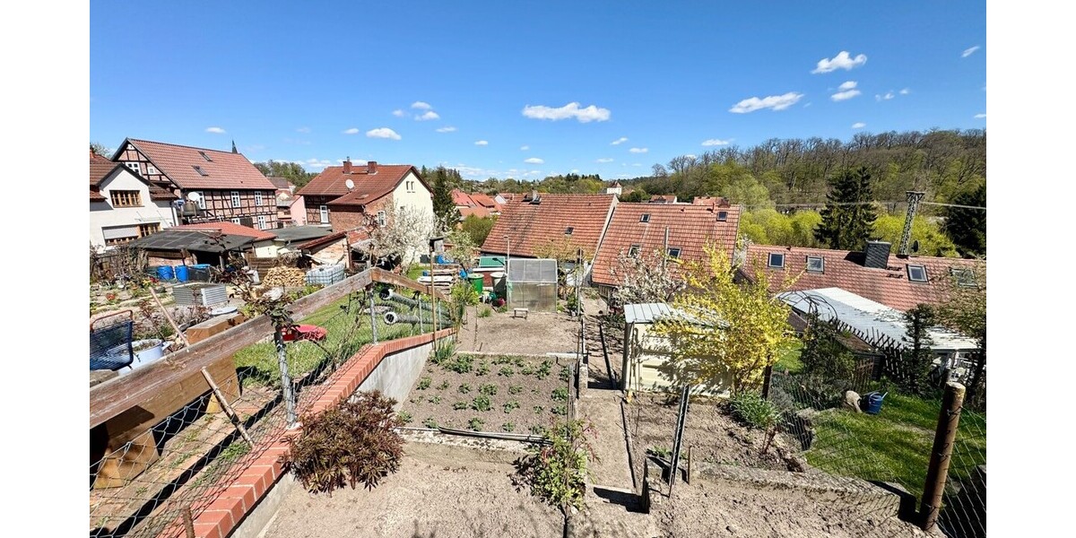 Blick auf das Grundstück